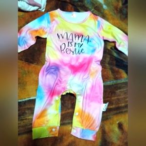 One piece multi-colored romper